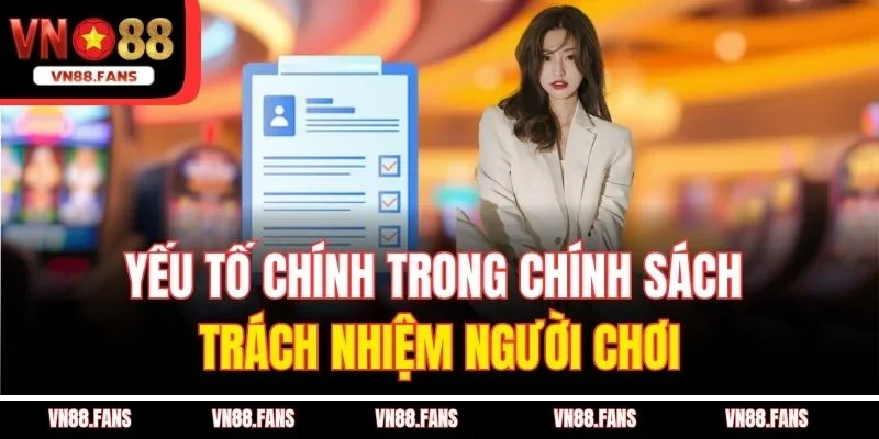 Yếu tố chính trong chính sách trách nhiệm người chơi